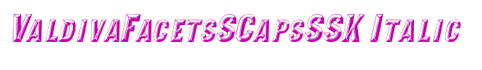 ValdivaFacetsSCapsSSK Italic